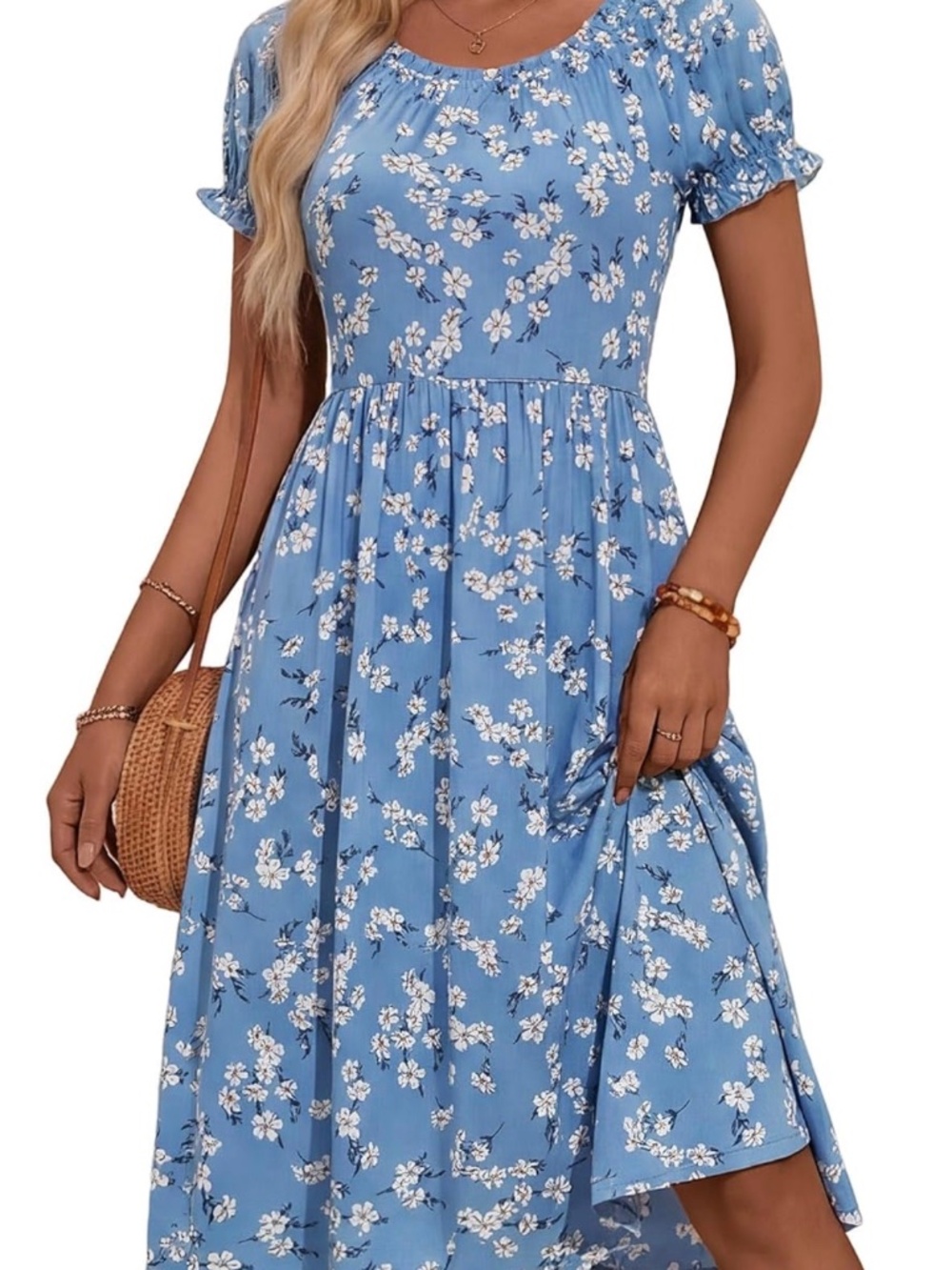 Floral Midi Sundress with Pockets